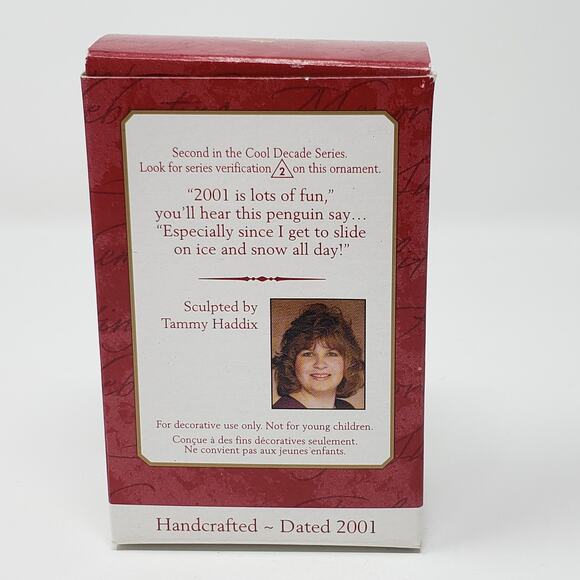 2001 Hallmark Cool Decade #2 Handcrafted Keepsake Christmas Holiday Ornament - Picture 2 of 9